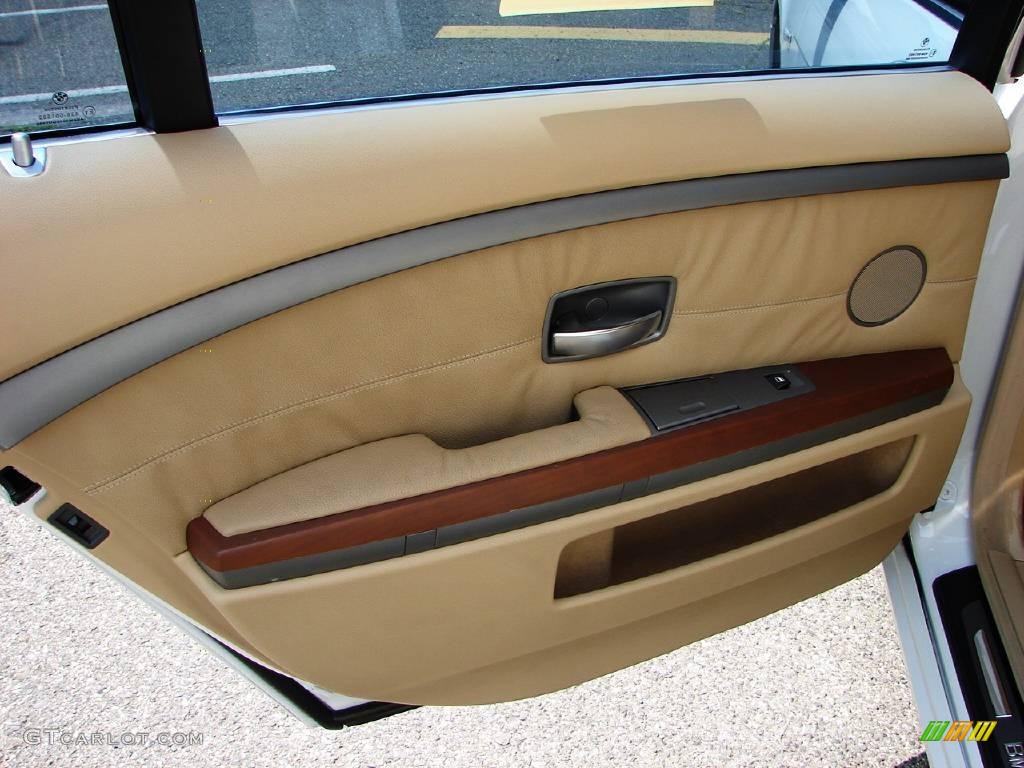 2003 7 Series 745Li Sedan - Alpine White / Dark Beige/Beige III photo #29
