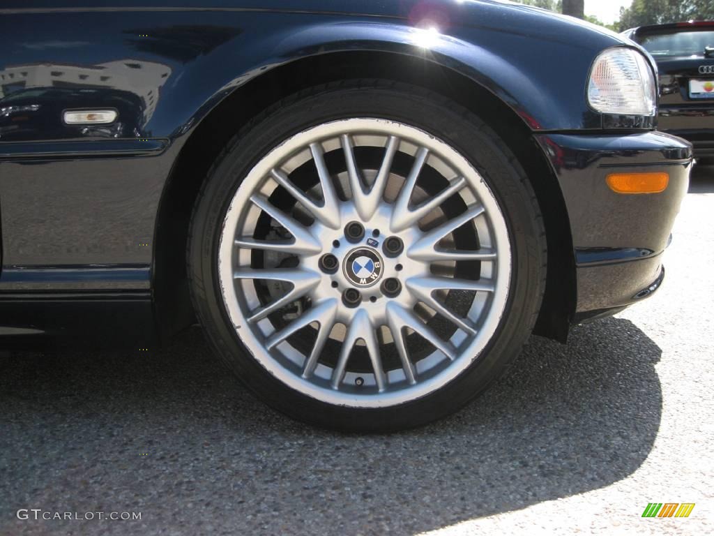 2002 3 Series 330i Convertible - Orient Blue Metallic / Black photo #12