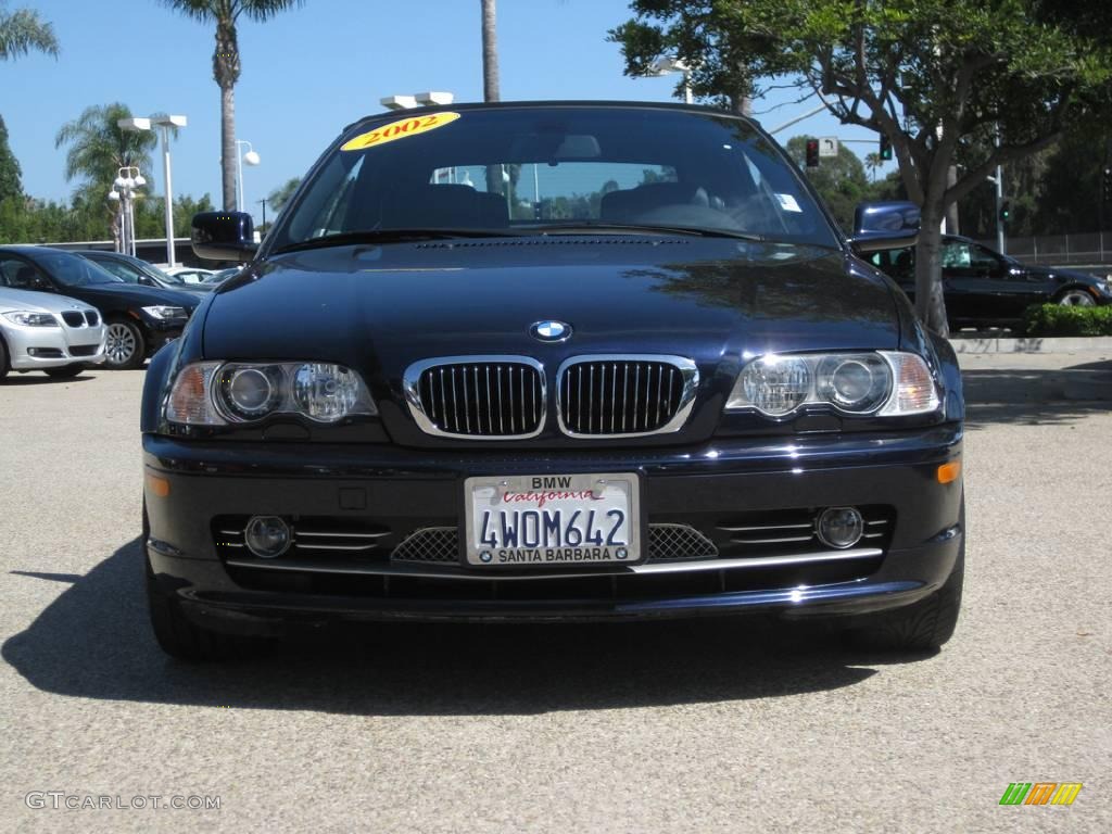 2002 3 Series 330i Convertible - Orient Blue Metallic / Black photo #23