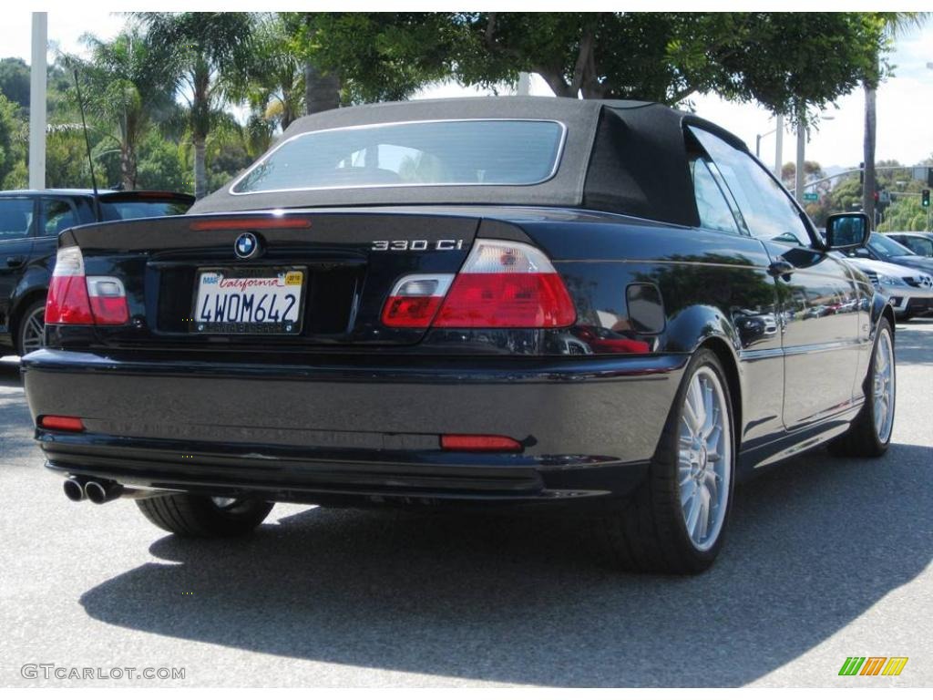 2002 3 Series 330i Convertible - Orient Blue Metallic / Black photo #27