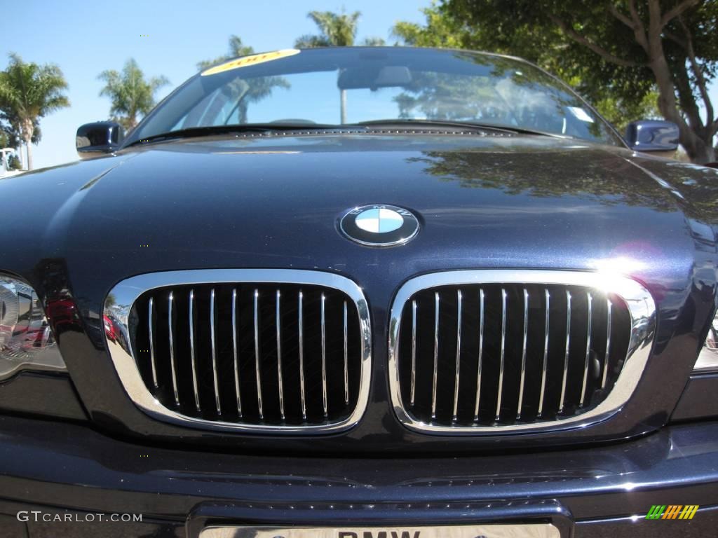 2002 3 Series 330i Convertible - Orient Blue Metallic / Black photo #30