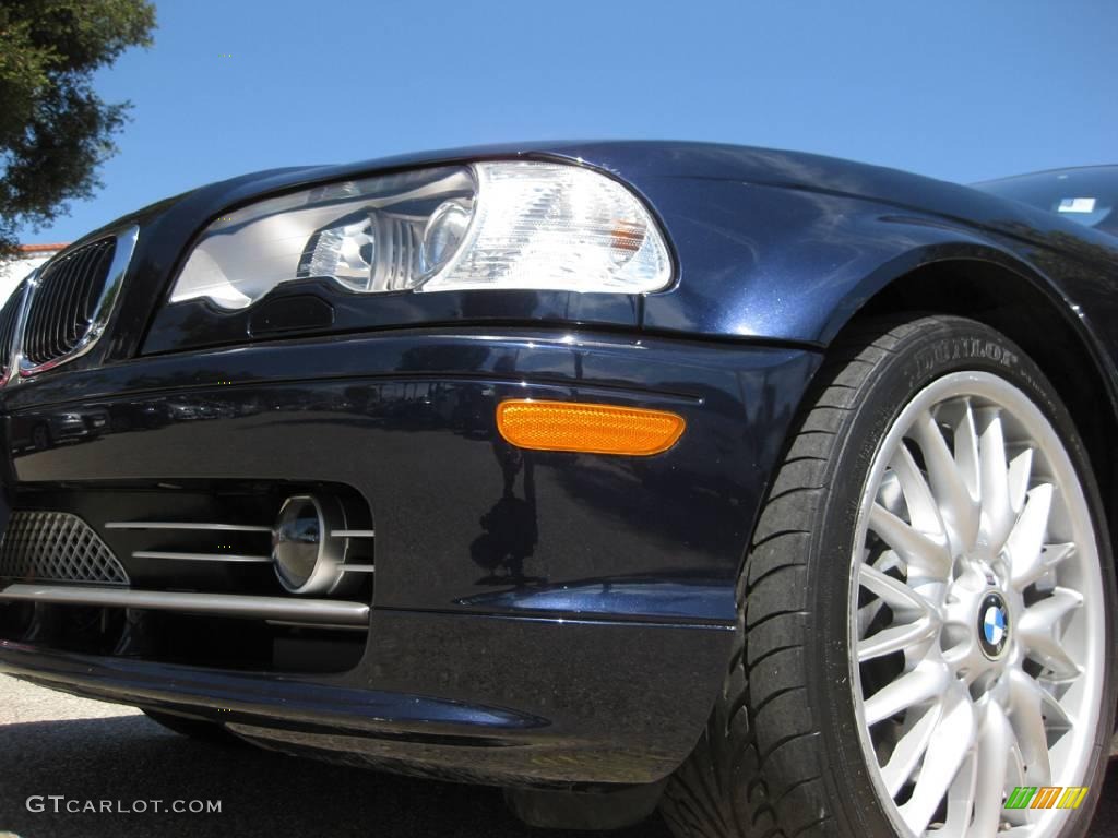 2002 3 Series 330i Convertible - Orient Blue Metallic / Black photo #32