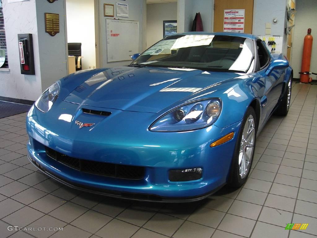 2009 Corvette Z06 - Jetstream Blue Metallic / Ebony photo #3