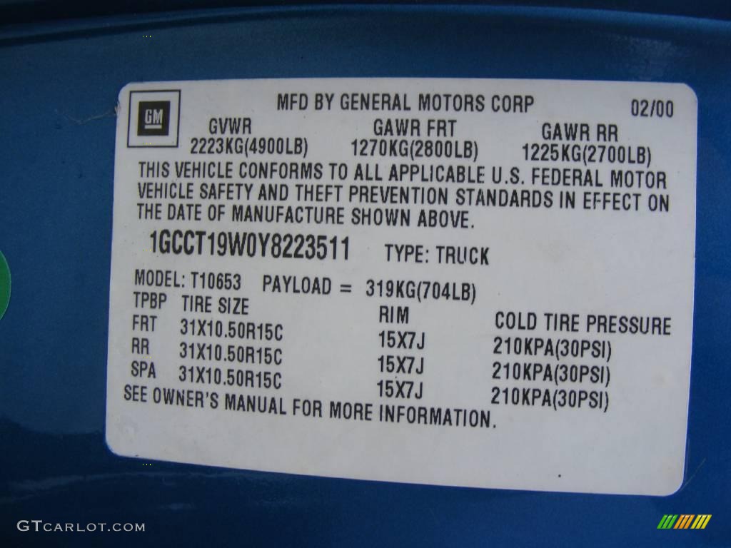 2000 S10 LS Extended Cab 4x4 - Space Blue Metallic / Graphite photo #34