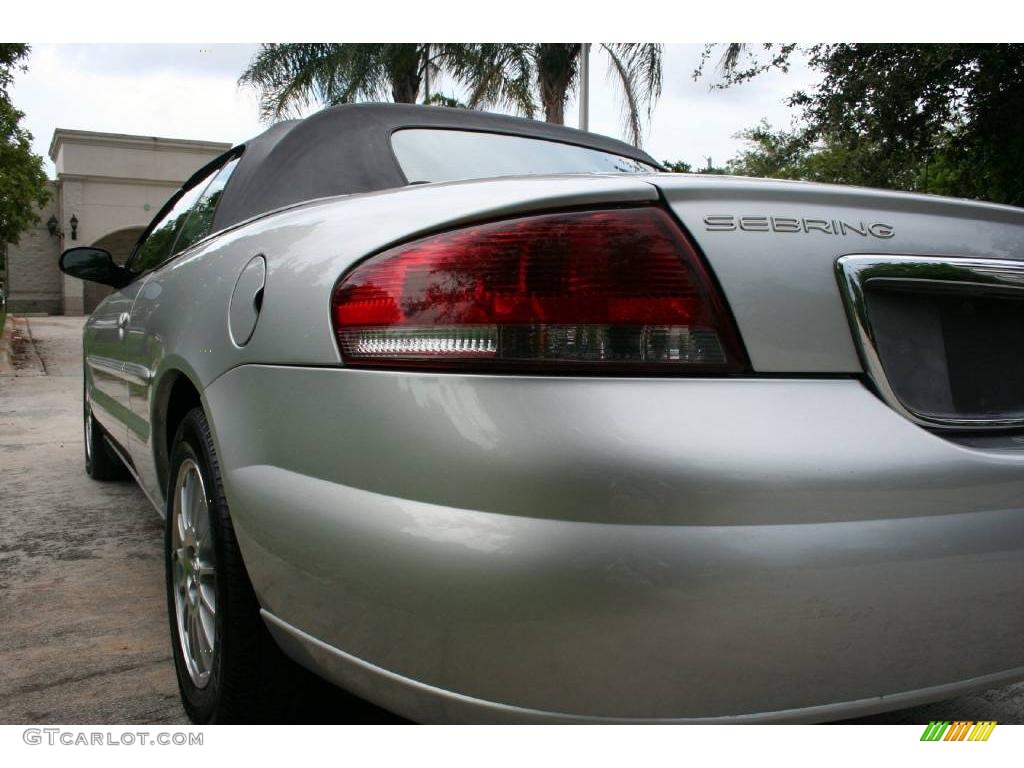2004 Sebring LXi Convertible - Bright Silver Metallic / Dark Slate Gray photo #25