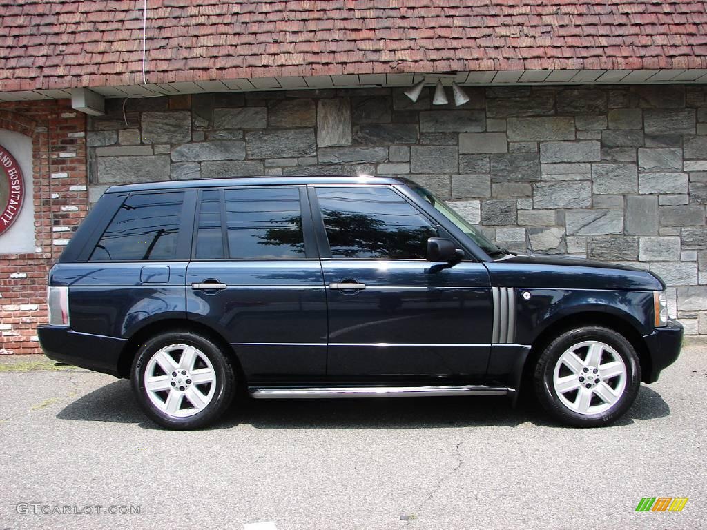 2004 Range Rover HSE - Adriatic Blue Metallic / Sand/Jet Black photo #3