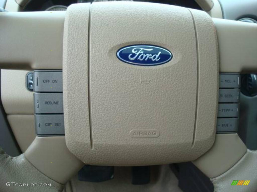 2005 F150 Lariat SuperCrew 4x4 - Medium Wedgewood Blue Metallic / Tan photo #17