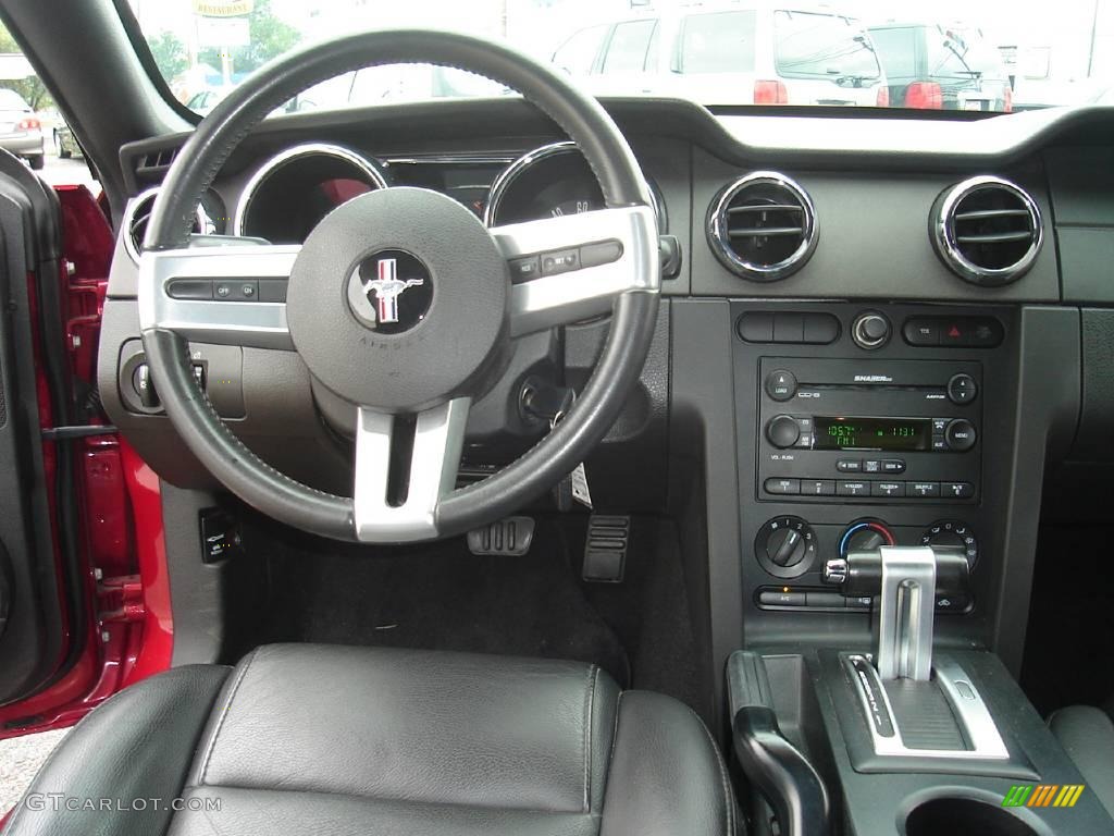 2007 Mustang V6 Premium Coupe - Redfire Metallic / Dark Charcoal photo #16