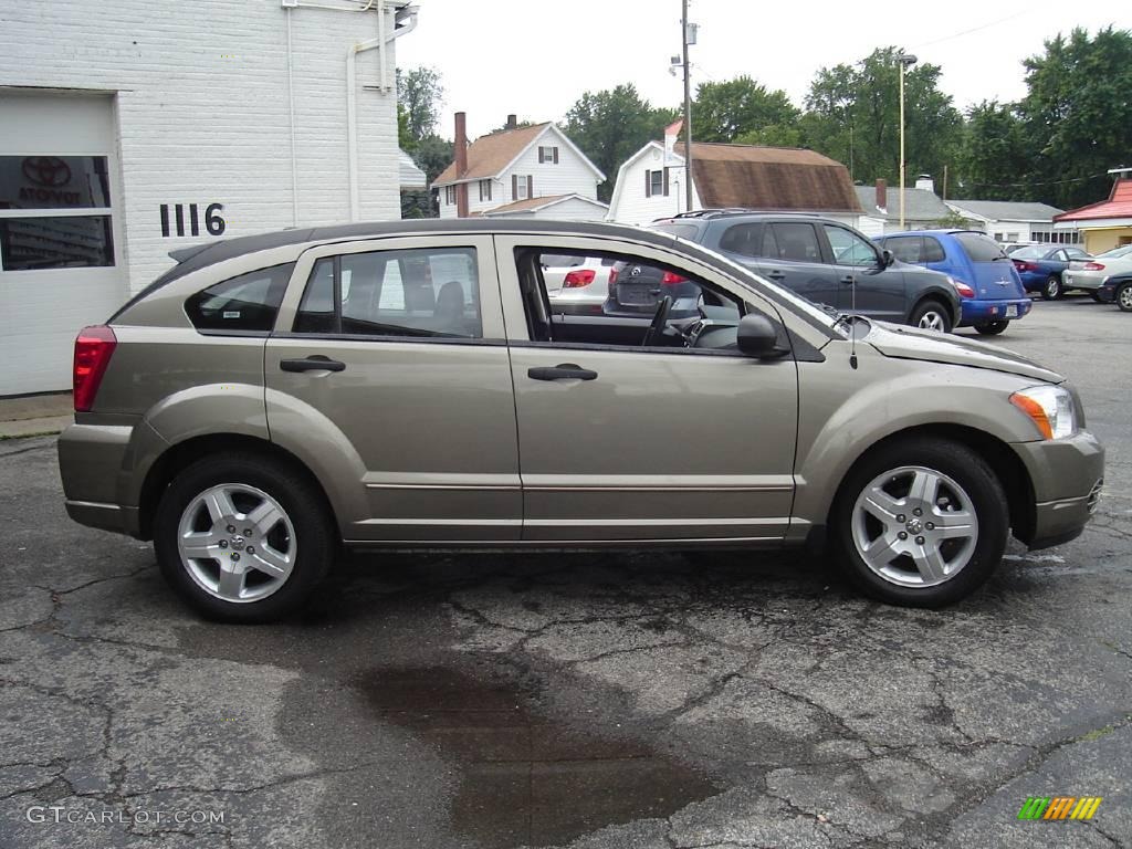 2008 Caliber SXT - Light Khaki Metallic / Pastel Pebble Beige photo #6