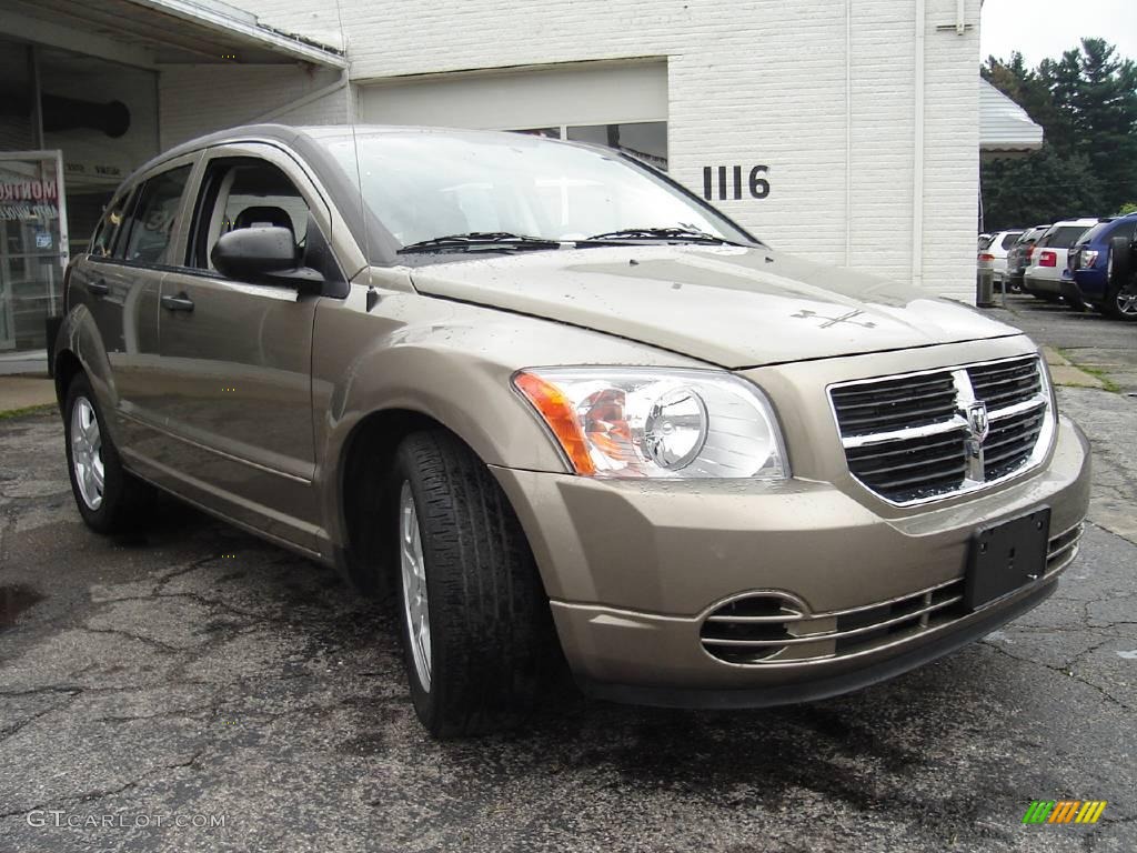 2008 Caliber SXT - Light Khaki Metallic / Pastel Pebble Beige photo #7