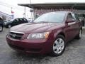 2007 Dark Cherry Red Hyundai Sonata GLS  photo #1