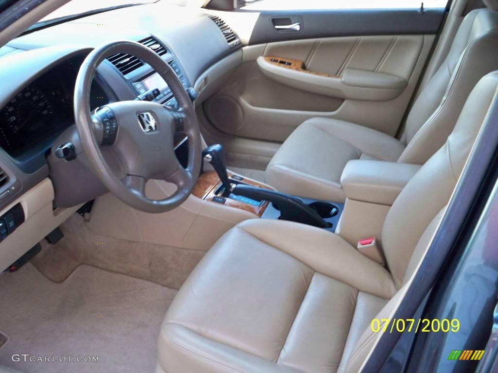2005 Accord EX-L V6 Sedan - Deep Green Pearl / Ivory photo #3