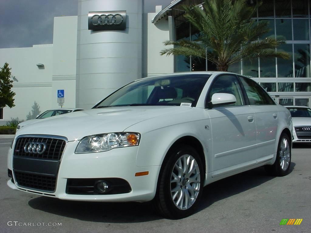 2008 A4 2.0T Special Edition Sedan - Ibis White / Beige photo #1