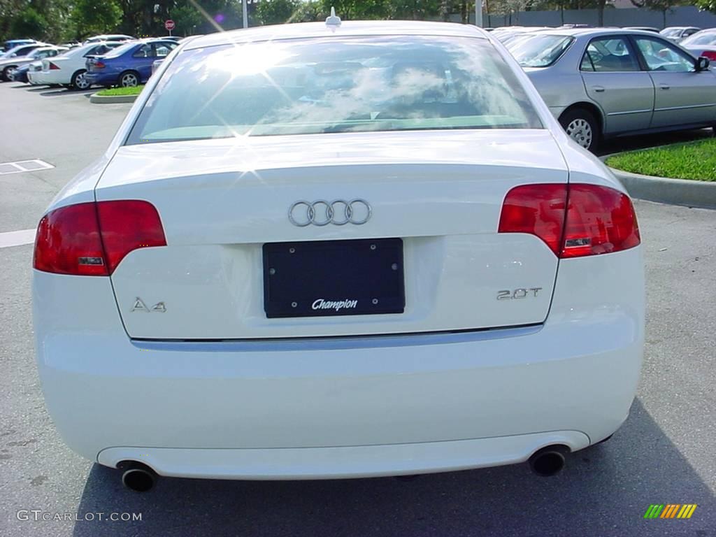 2008 A4 2.0T Special Edition Sedan - Ibis White / Beige photo #4