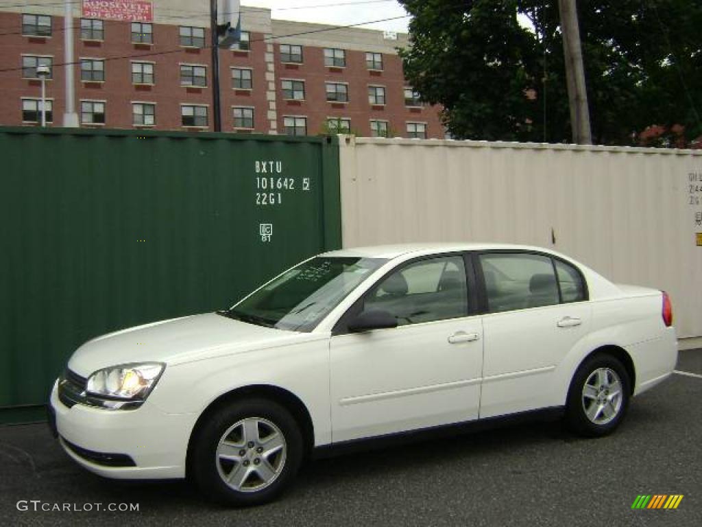 White Chevrolet Malibu