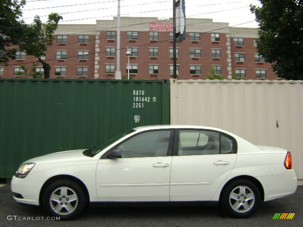 2005 Malibu LS V6 Sedan - White / Neutral Beige photo #2