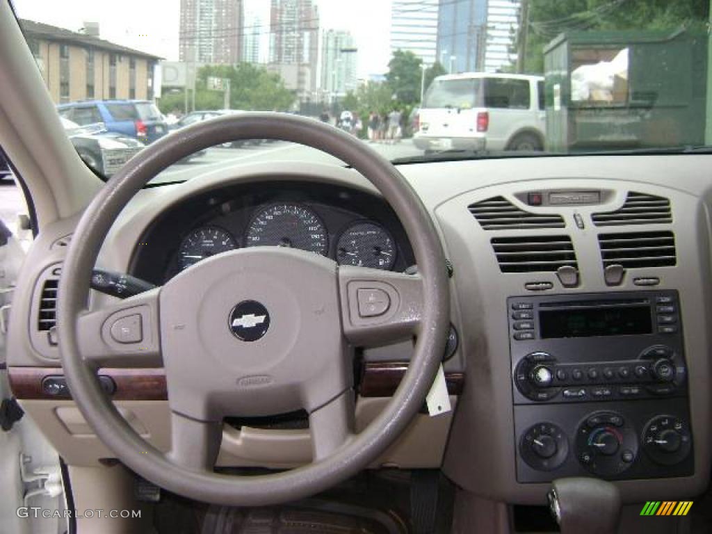 2005 Malibu LS V6 Sedan - White / Neutral Beige photo #6