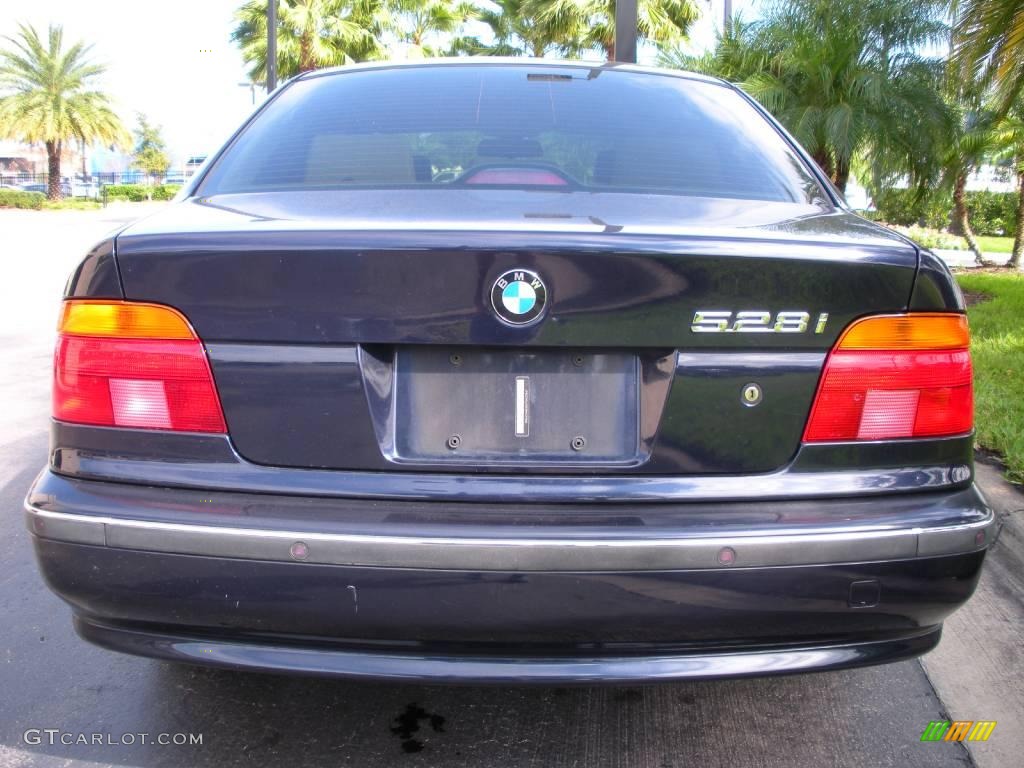 2000 5 Series 528i Sedan - Orient Blue Metallic / Sand photo #7