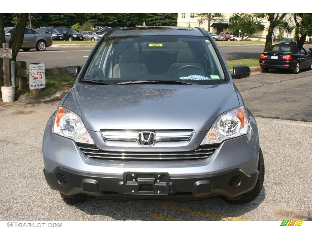 2008 CR-V EX 4WD - Glacier Blue Metallic / Gray photo #2