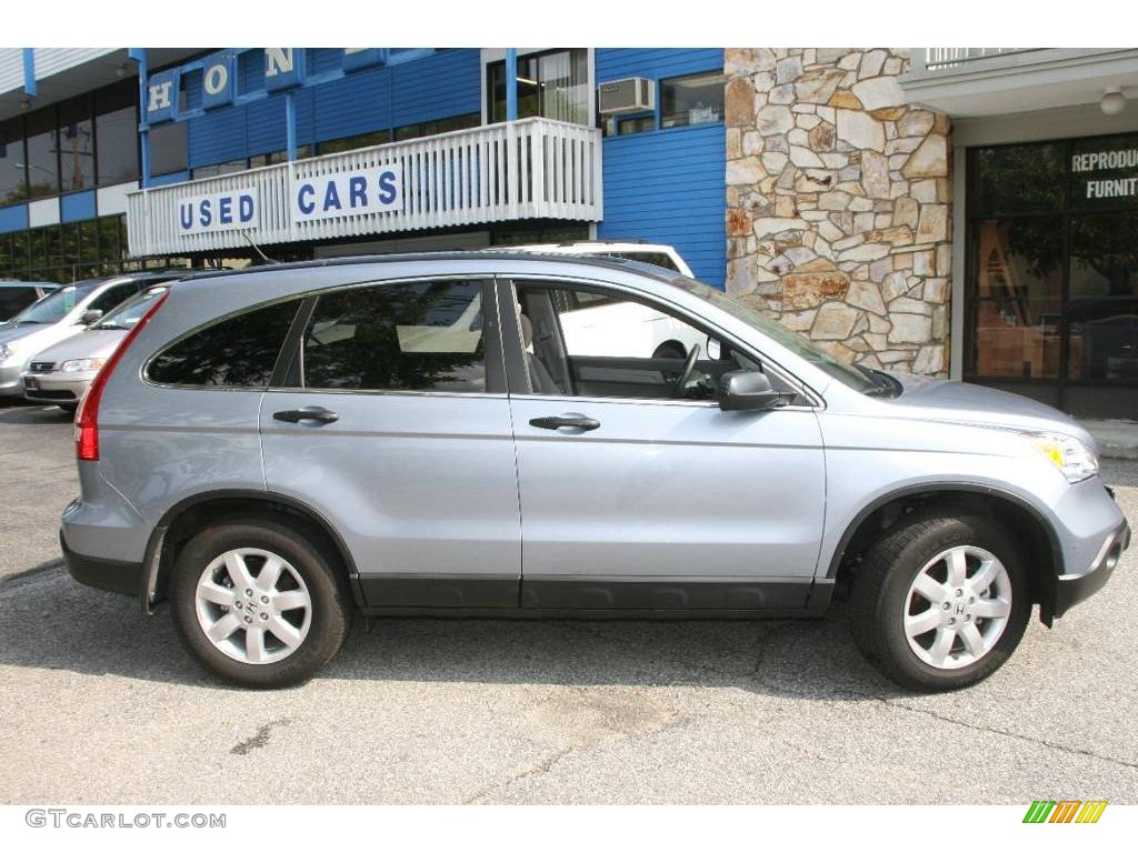 2008 CR-V EX 4WD - Glacier Blue Metallic / Gray photo #4