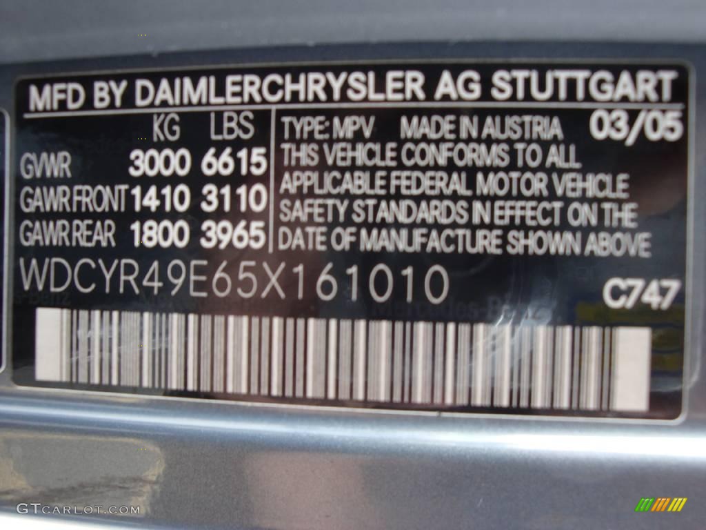 2005 G 500 - Platinum Blue Metallic / Black photo #31