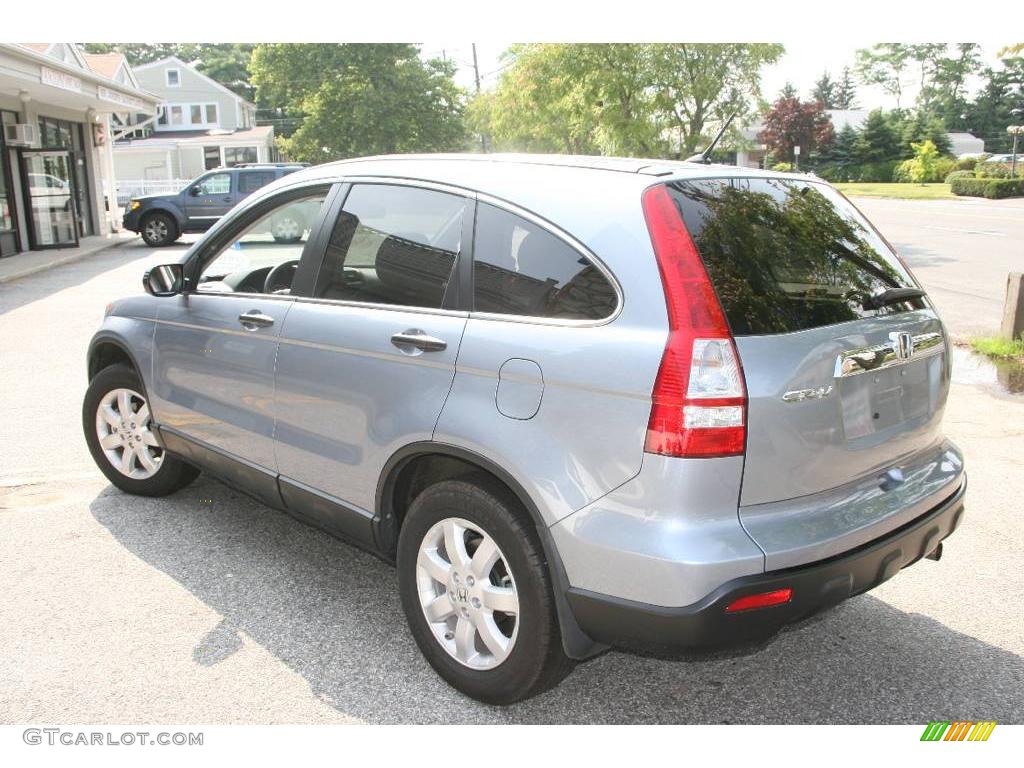 2008 CR-V EX 4WD - Glacier Blue Metallic / Gray photo #8