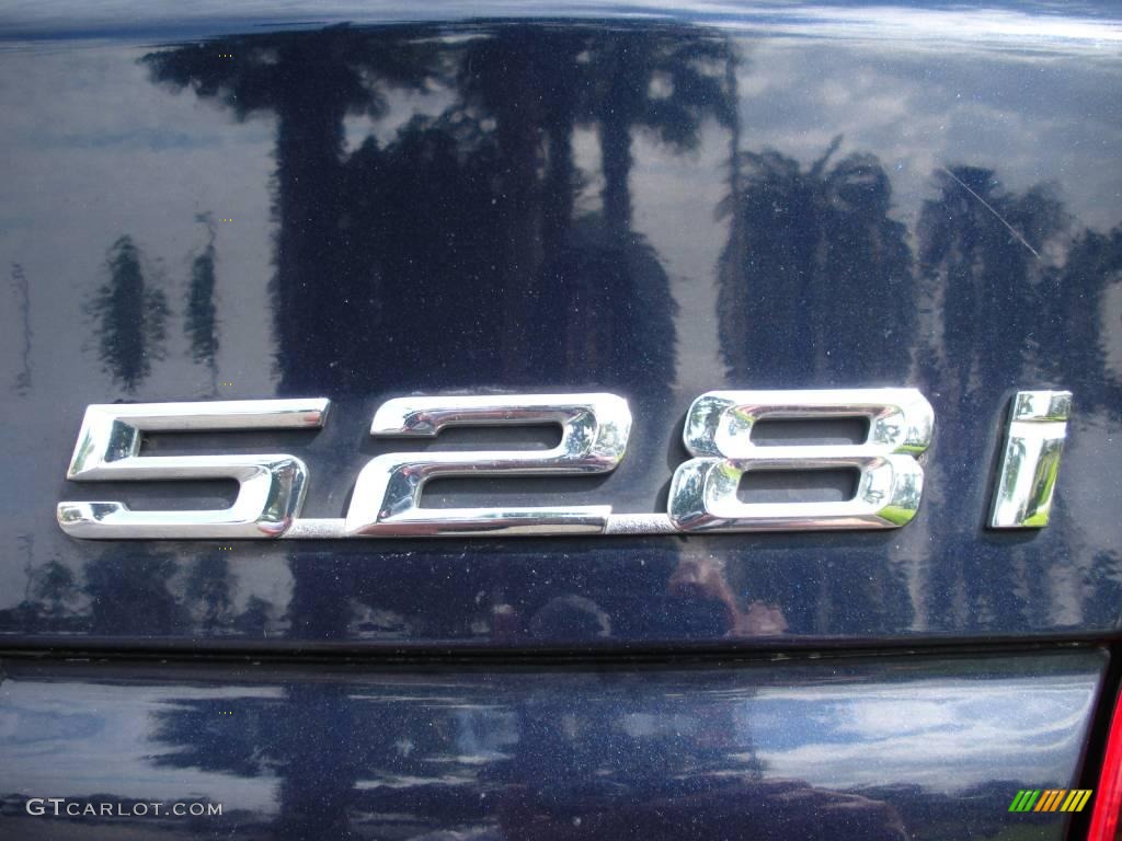 2000 5 Series 528i Sedan - Orient Blue Metallic / Sand photo #9