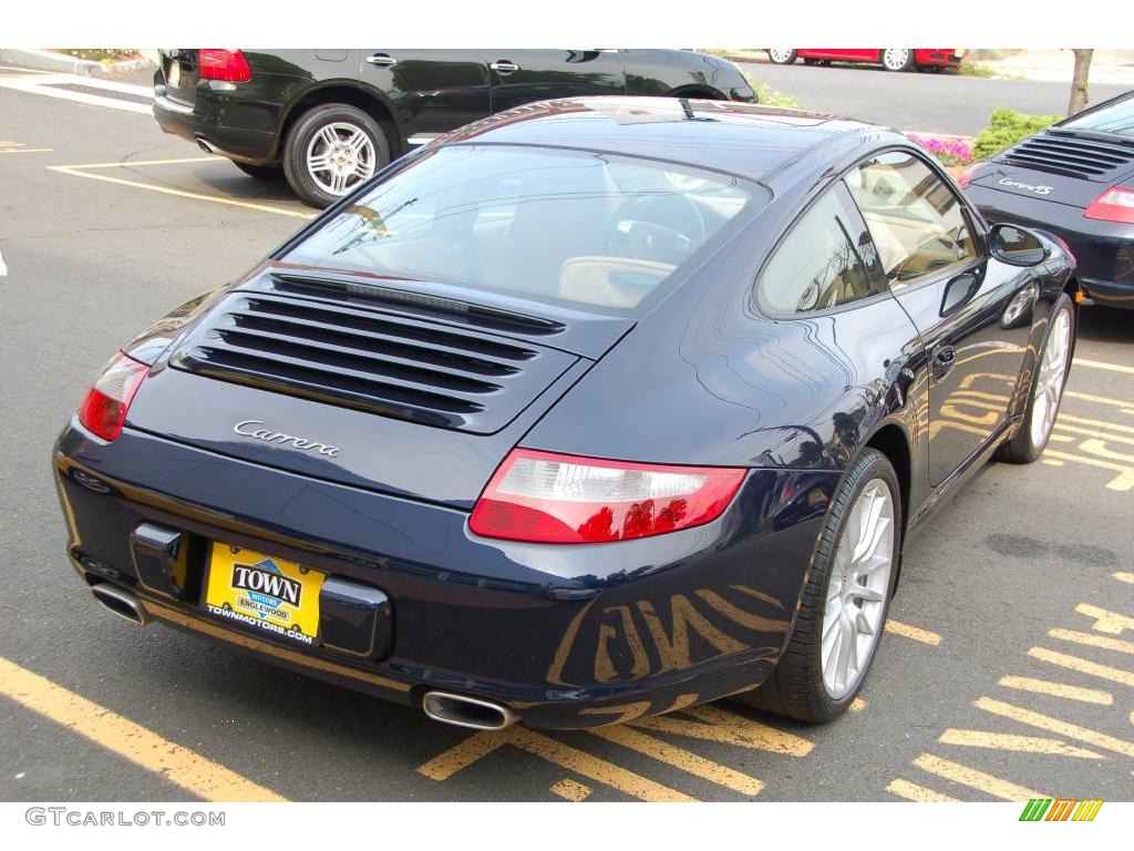 2008 911 Carrera Coupe - Midnight Blue Metallic / Sand Beige photo #11