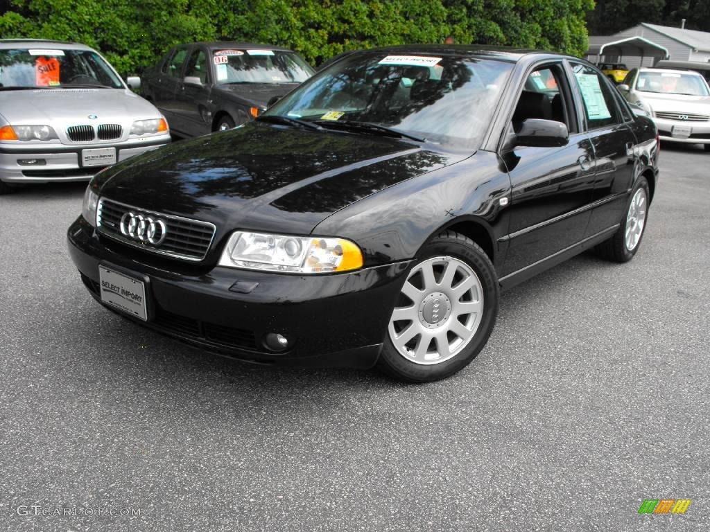 2001 A4 1.8T quattro Sedan - Brilliant Black / Onyx photo #1