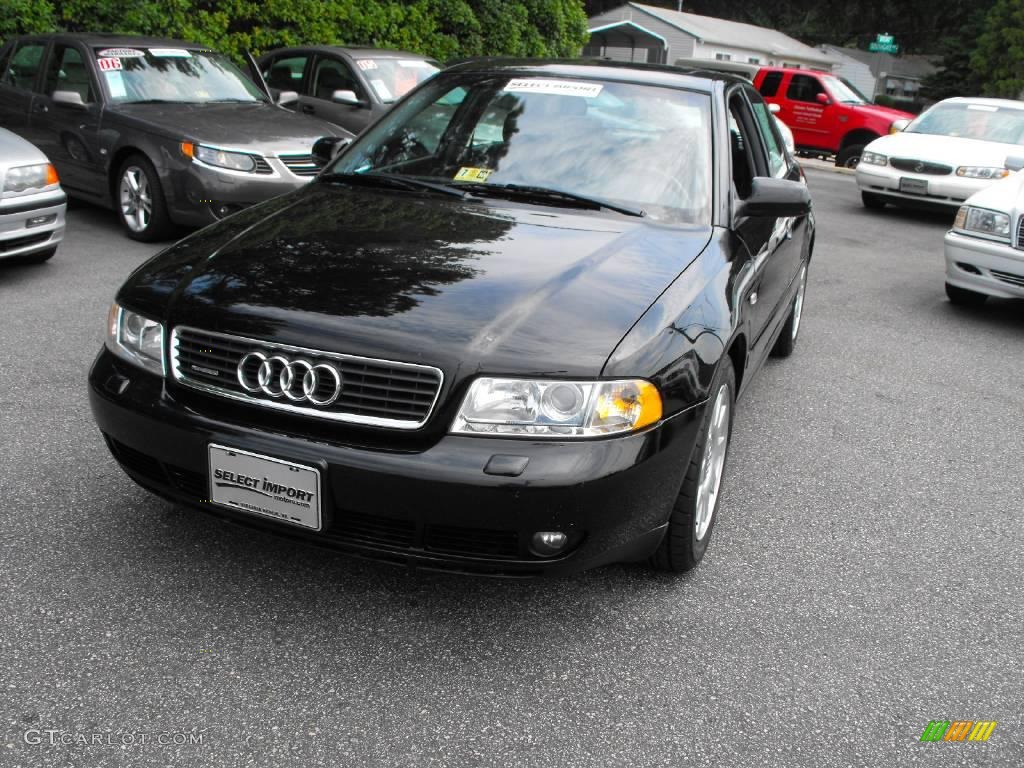 2001 A4 1.8T quattro Sedan - Brilliant Black / Onyx photo #4