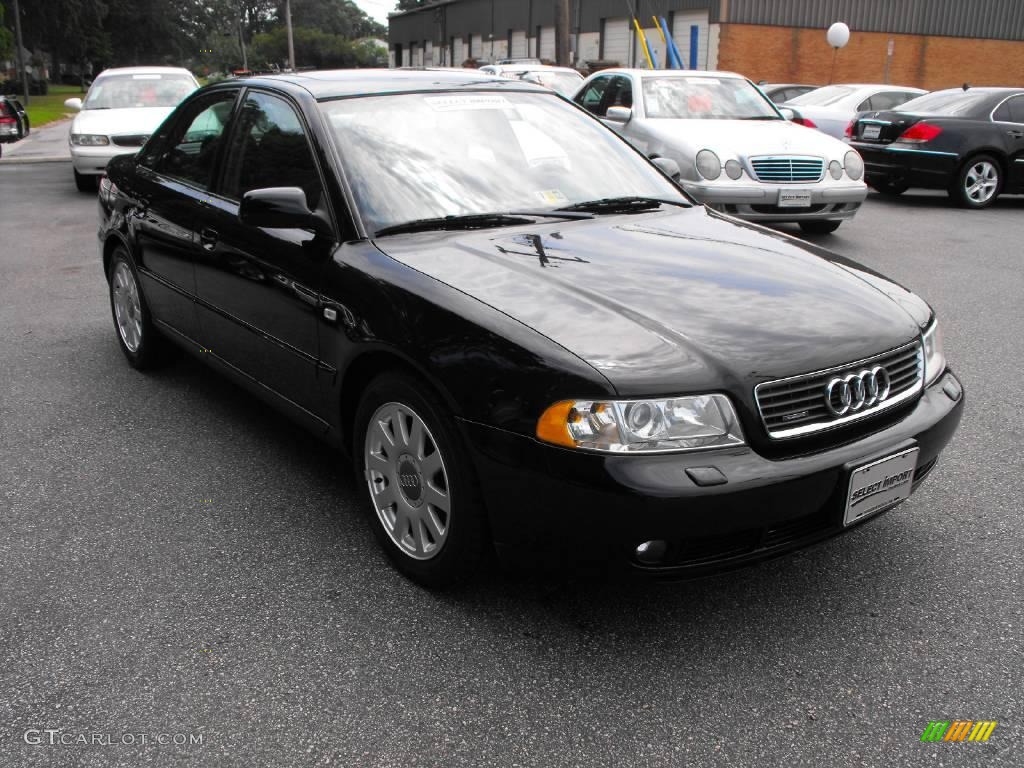2001 A4 1.8T quattro Sedan - Brilliant Black / Onyx photo #6