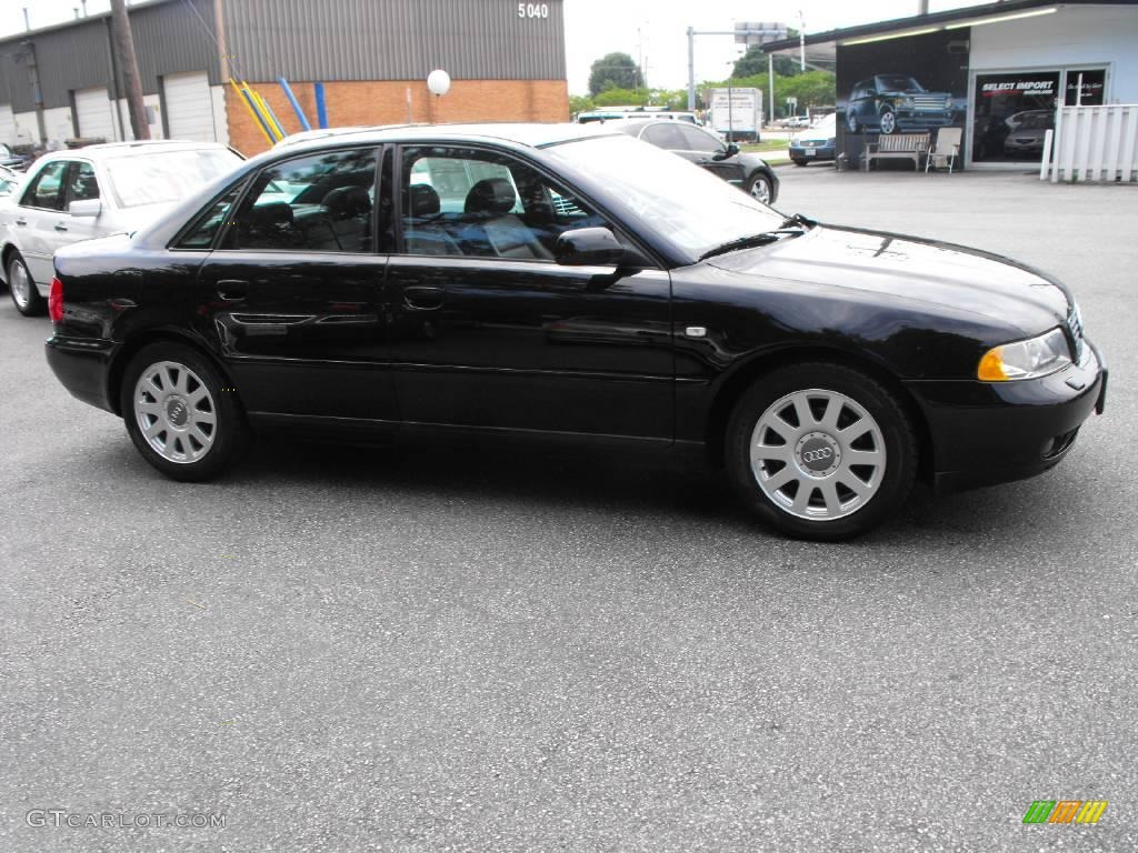 2001 A4 1.8T quattro Sedan - Brilliant Black / Onyx photo #7