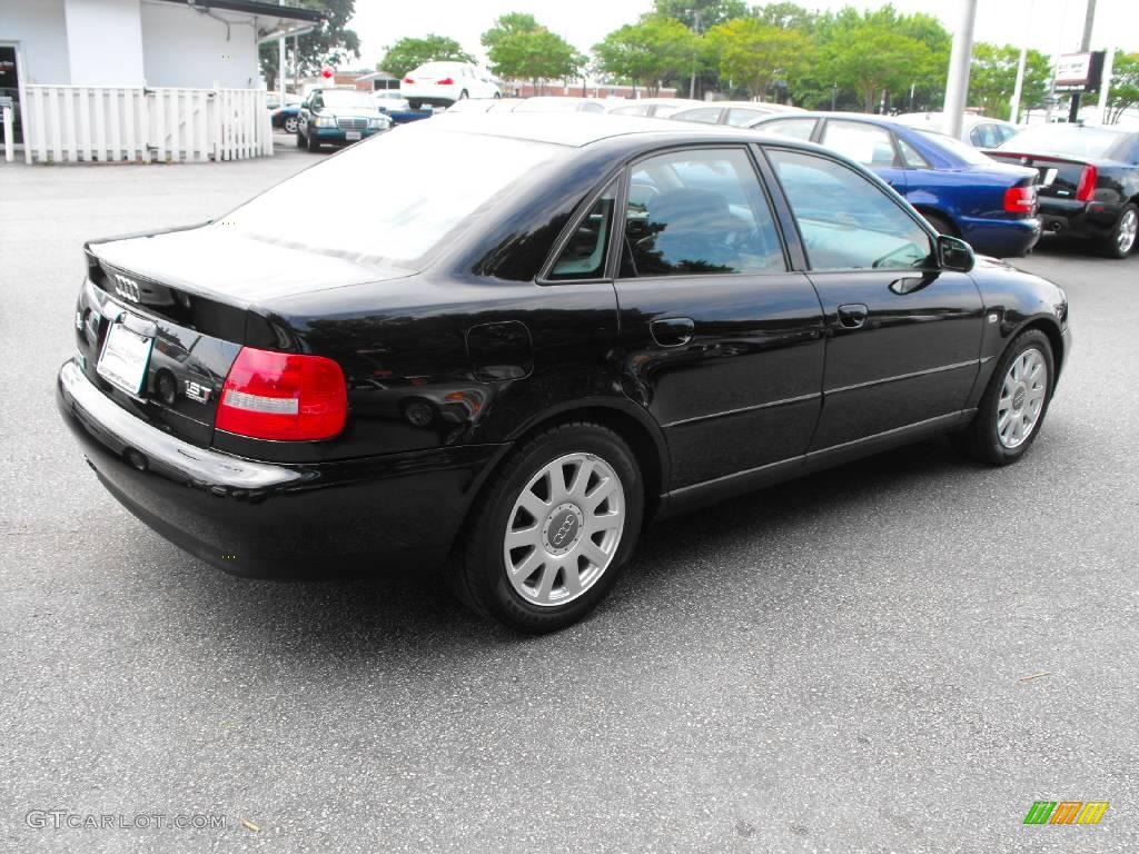 2001 A4 1.8T quattro Sedan - Brilliant Black / Onyx photo #8