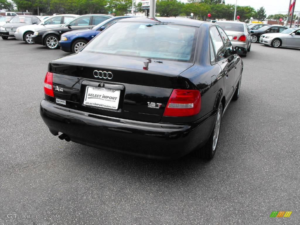 2001 A4 1.8T quattro Sedan - Brilliant Black / Onyx photo #9