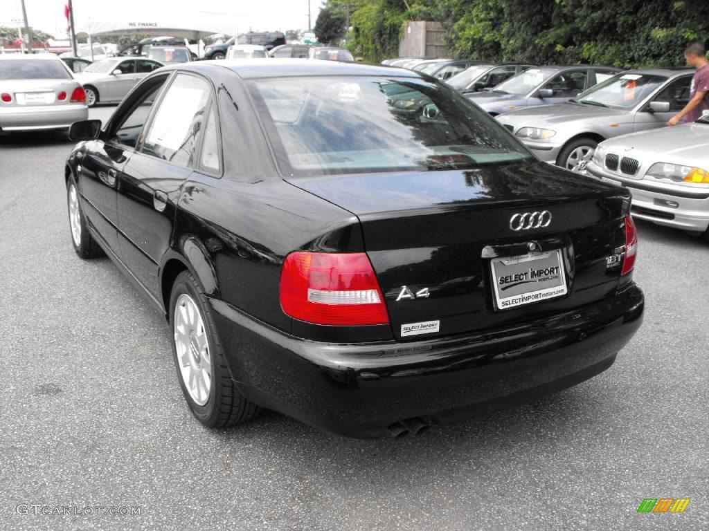 2001 A4 1.8T quattro Sedan - Brilliant Black / Onyx photo #11