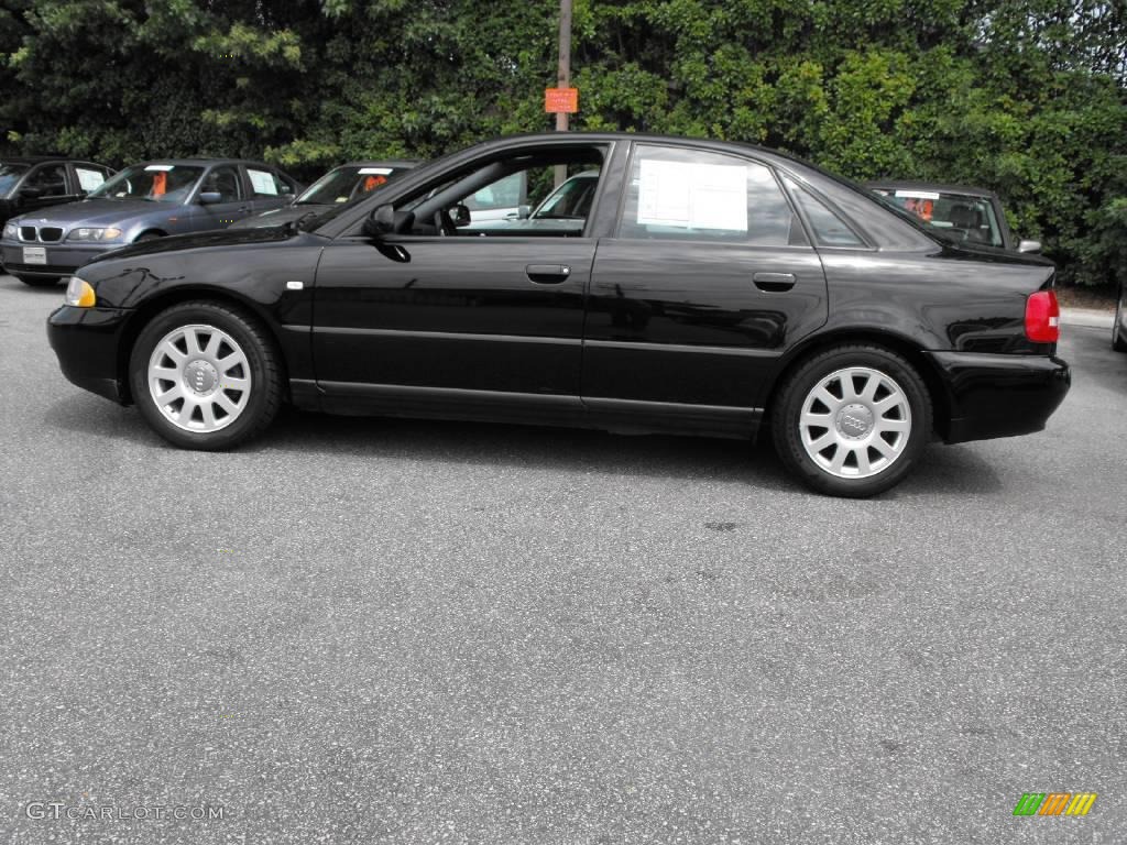 2001 A4 1.8T quattro Sedan - Brilliant Black / Onyx photo #12