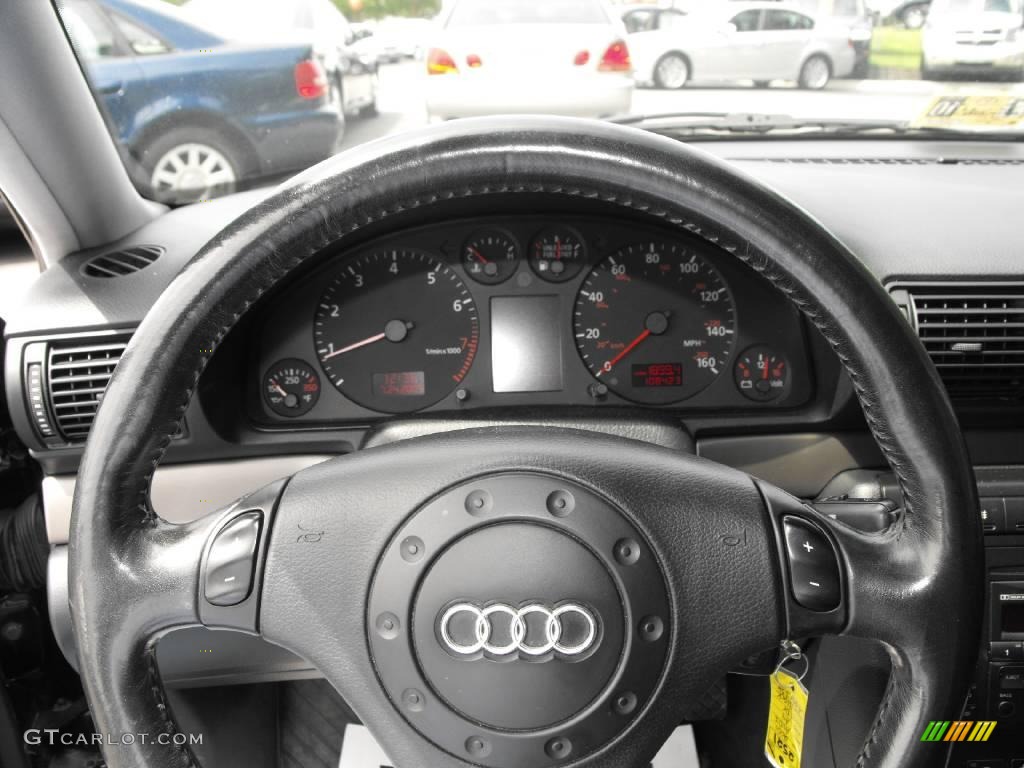 2001 A4 1.8T quattro Sedan - Brilliant Black / Onyx photo #22