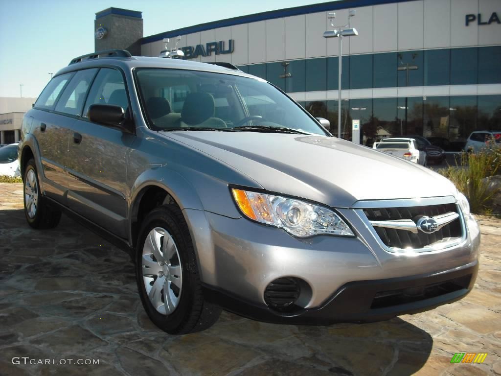 2008 Outback 2.5i Wagon - Quartz Silver Metallic / Off Black photo #1