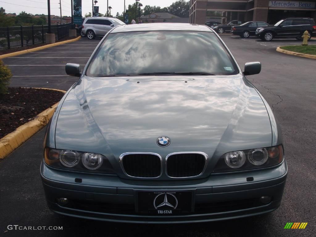 2003 5 Series 525i Sedan - Slate Green Metallic / Grey photo #2