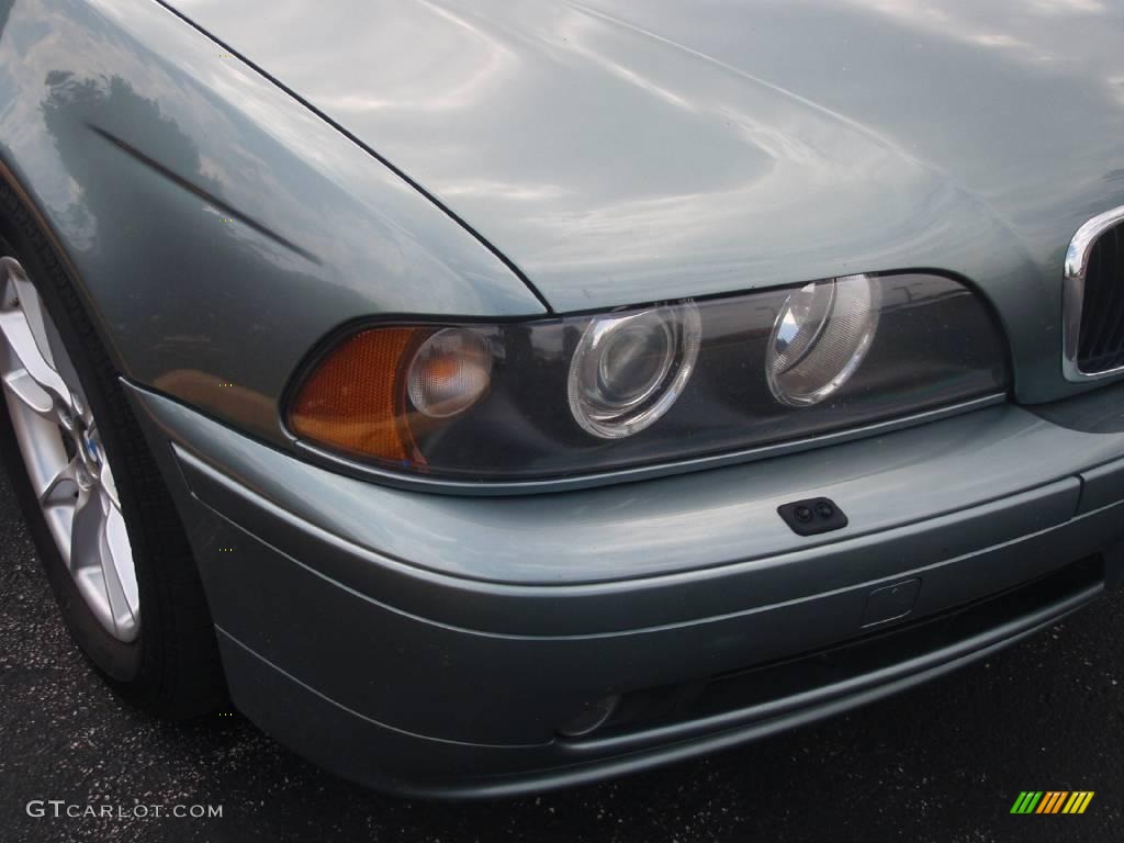 2003 5 Series 525i Sedan - Slate Green Metallic / Grey photo #4