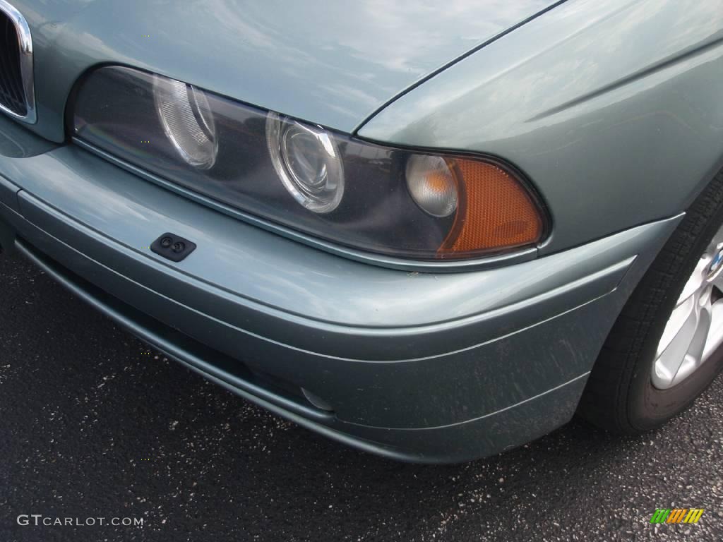 2003 5 Series 525i Sedan - Slate Green Metallic / Grey photo #5