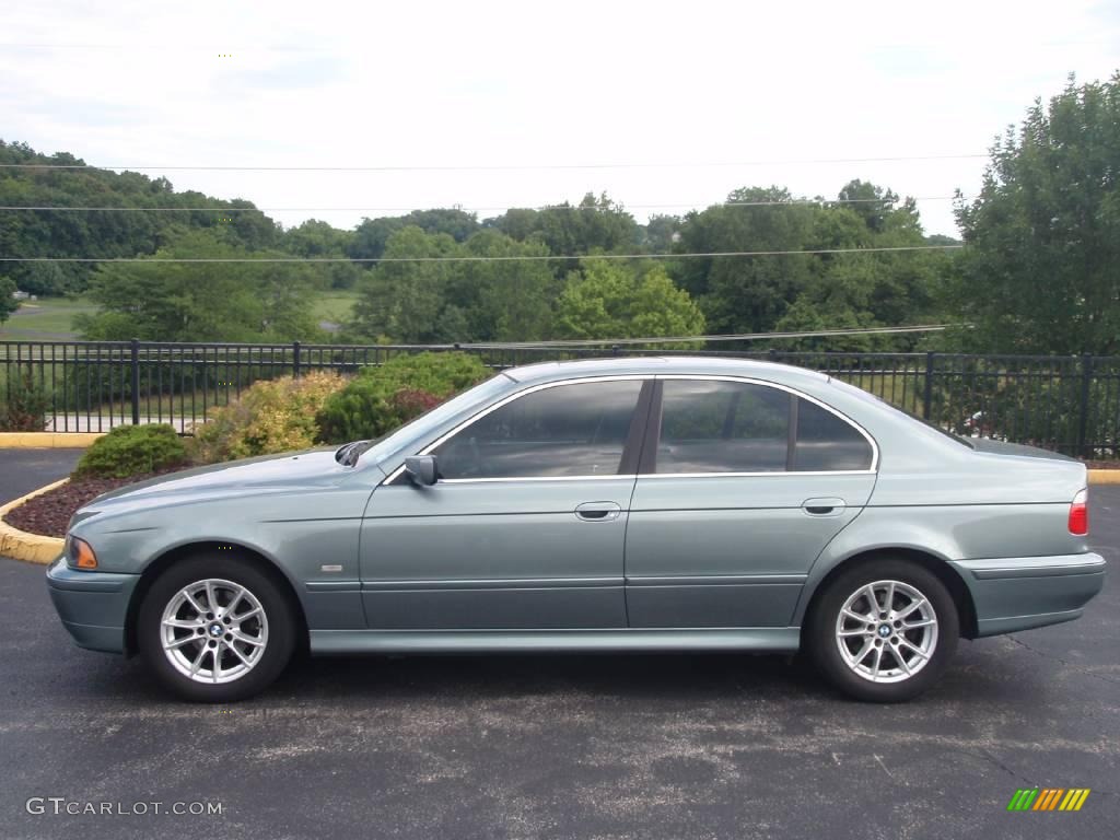 2003 5 Series 525i Sedan - Slate Green Metallic / Grey photo #7