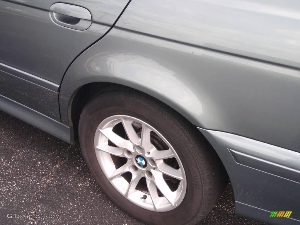 2003 5 Series 525i Sedan - Slate Green Metallic / Grey photo #10