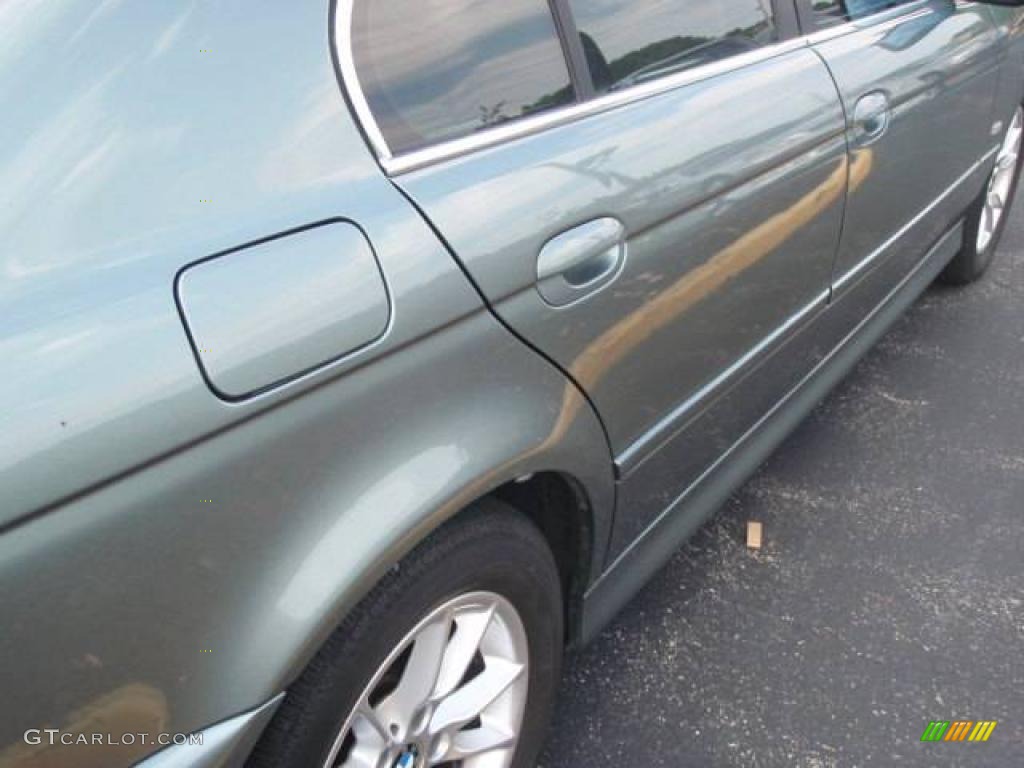 2003 5 Series 525i Sedan - Slate Green Metallic / Grey photo #14