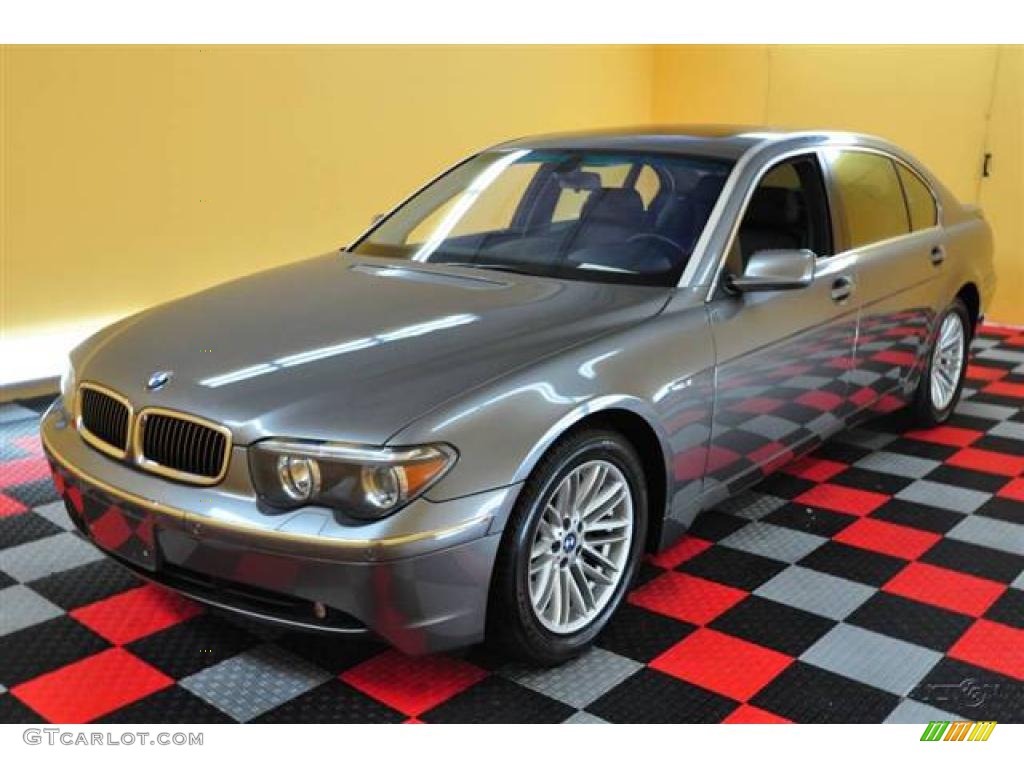 2003 7 Series 745Li Sedan - Titanium Grey Metallic / Black/Black photo #3