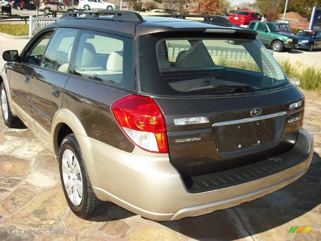 2008 Outback 2.5i Wagon - Deep Bronze Metallic / Warm Ivory photo #5