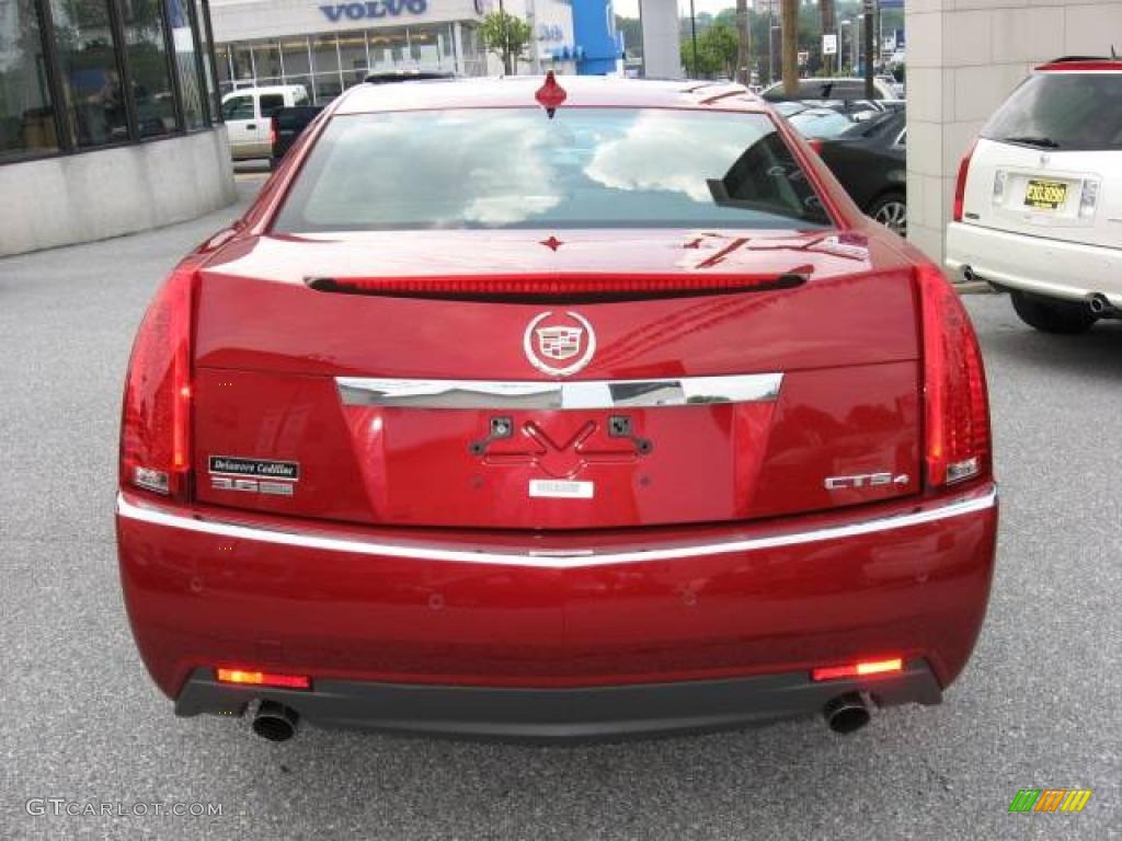 2009 CTS 4 AWD Sedan - Crystal Red / Ebony photo #6