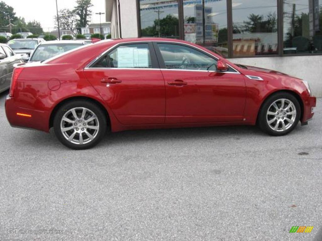 2009 CTS 4 AWD Sedan - Crystal Red / Ebony photo #8