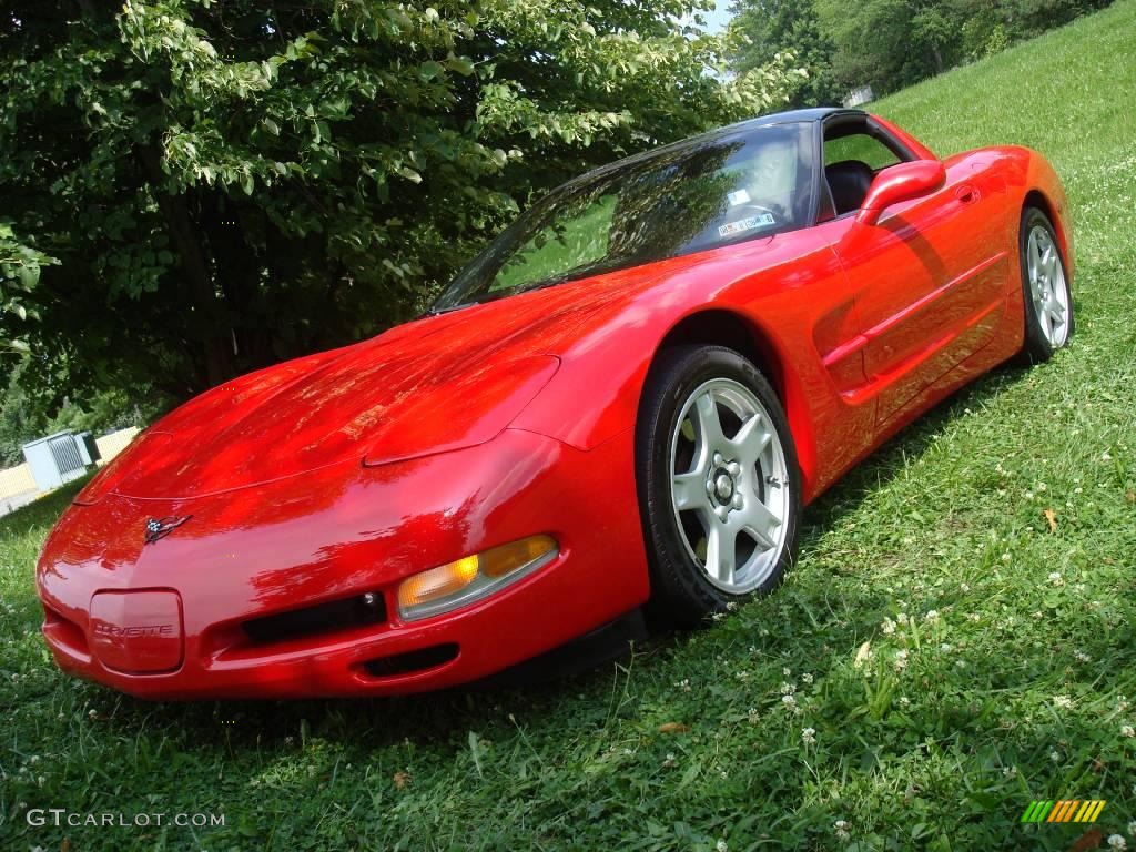 1998 Corvette Coupe - Torch Red / Black photo #2