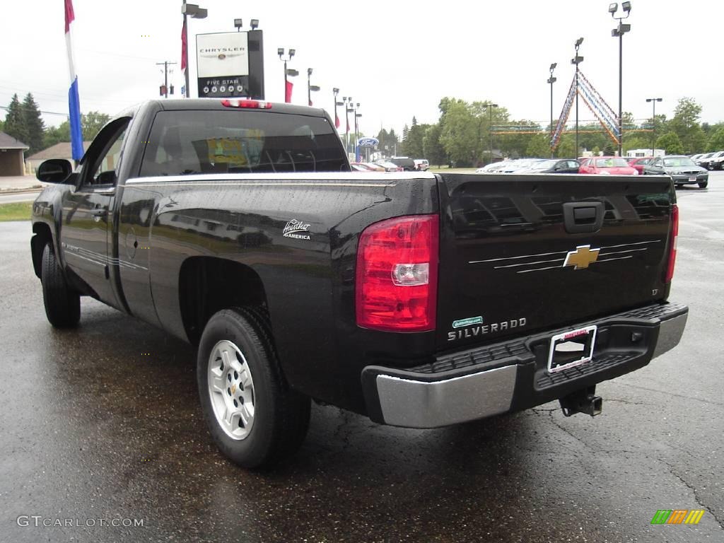 2008 Silverado 1500 LT Regular Cab - Black / Dark Titanium photo #3